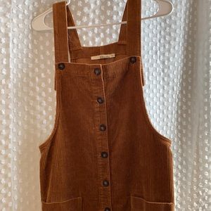 corduroy tan/mustard mini dress